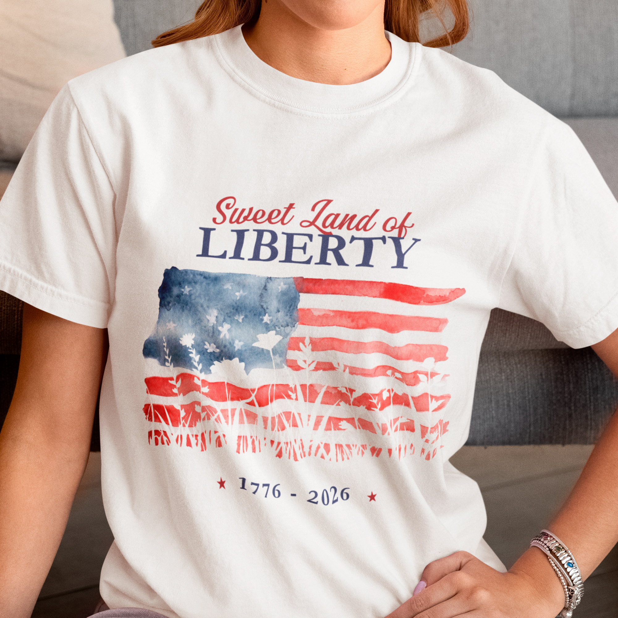 Sweet Land of Liberty Patriotic Tee